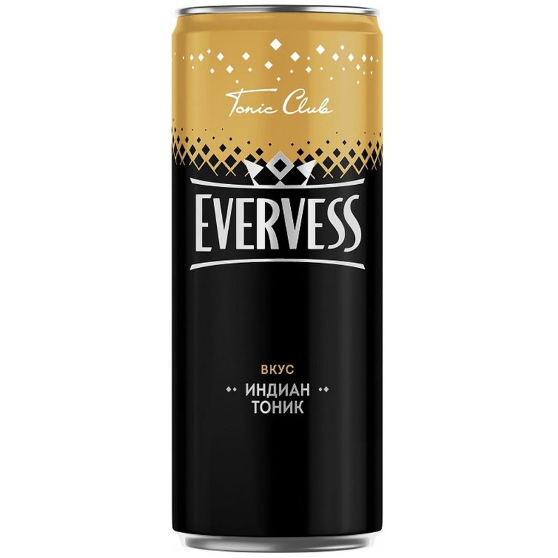Напиток Evervess Tonic club Индиан Тоник газированный 0.33 л