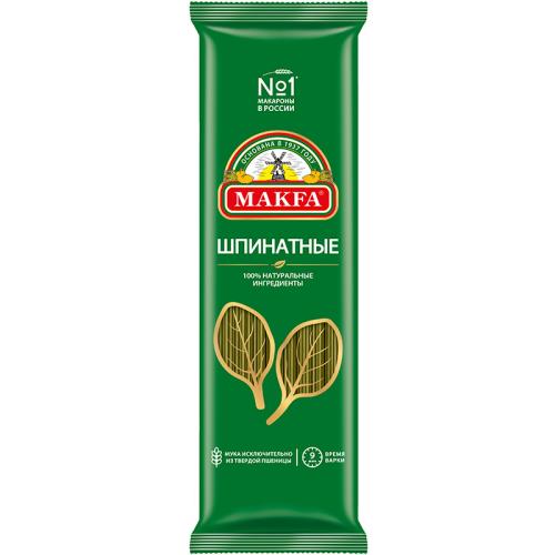 Макаронные изделия Makfa Вермишель длинная шпинатная, 500 г