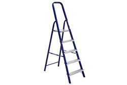 Стремянка 5-ти ст. стальная с алюм. ступенями