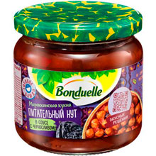 Нут Bonduelle в соусе с черносливом, 350 мл