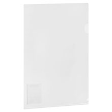 Папка-уголок жесткая А4 BRAUBERG UNIVERSAL, прозрачная, 0,18 мм