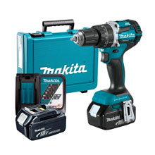 Аккумуляторная дрель-шуруповерт MAKITA DDF484RME (BL-Motor,18B,2*4.0Ач/LXT,54Нм,кейс)