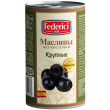 Маслины Federici крупные без косточки, 350 г