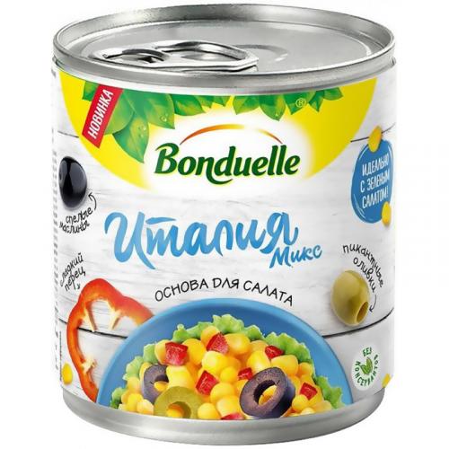 Смесь овощная Бондюэль Италия Микс с кукурузой, 425 мл