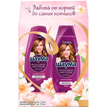 Набор подарочный Шаума Интенсивное укрепление, шампунь, 370 мл + бальзам, 300 мл