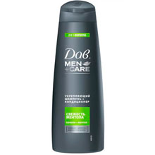 Шампунь-кондиционер укрепляющий Dove Men+Care 2-в-1 Свежесть ментола, 380 мл