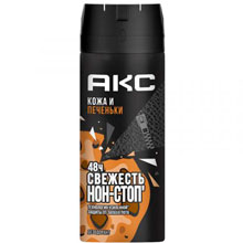 Взрывной аромат нового дезодоранта Axe Leather & Cookies сталкивает между собой дерзкий аромат брутальной кожи и теплый аромат домашнего печенья. Axe «Кожа и печеньки» – неожиданно, но это работает!<br/><br/>Способ применения:<br/>Встряхните баллон, распыляйте 2-3