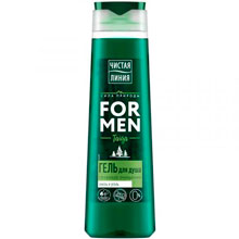 Гель для душа Чистая линия For Men Taiga Глубокое очищение, 400 мл