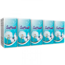 Платочки бумажные Soffione 3-х слойные, 10х10 шт