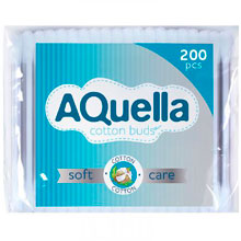 Палочки ватные Aquella п/э, 200 шт