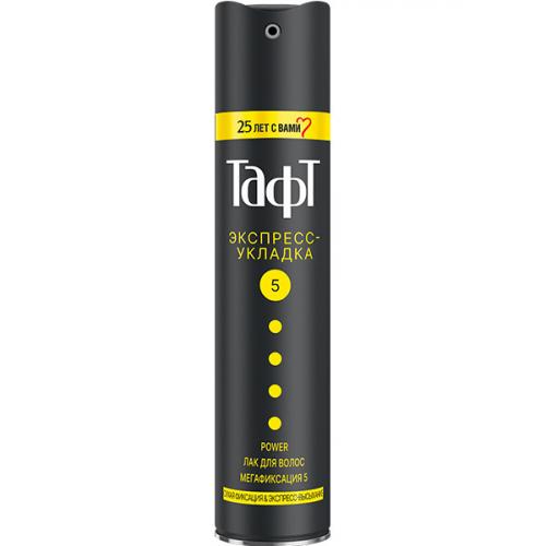 Лак для волос Тафт Power Экспресс-укладка, мегафиксация, 225 мл