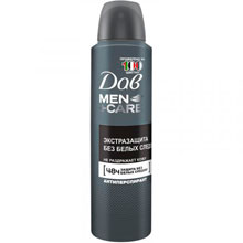 Антиперспирант-аэрозоль Dove Men+Care Экстразащита без белых следов, 150 мл