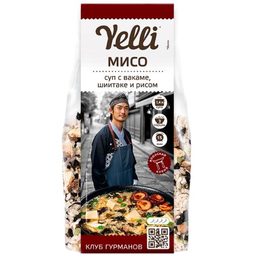 Мисо Yelli суп с вакаме, шиитаке и рисом, 100 г