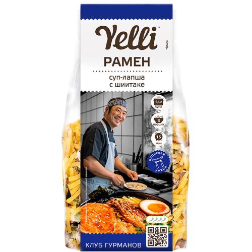 Рамен Yelli суп-лапша с шиитаке, 110 г