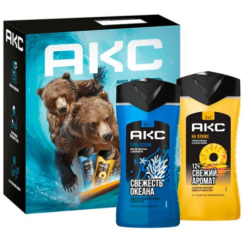 Набор подарочный Акс На пляже океана, 250 мл + 250 мл