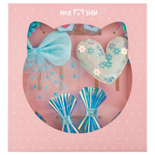 Набор аксессуаров для волос MESHU, голубой, 10 предметов, картонный бокс