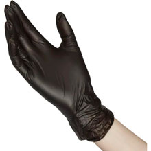 Перчатки нитриловые Aviora черные 100шт M