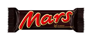 Шоколадный батончик Mars с карамелью и нугой, 50г