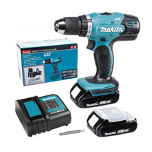 Аккумуляторная дрель-шуруповерт MAKITA DDF453SYX5 (18B,1*1.5Ач/LXT,42/27Нм)