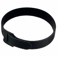 Хомуты-липучки 200x11 мм на основе ленты Velcro, CABLEXPERT, черные (12 шт.), VT-200x11BK