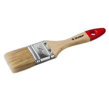 Кисть плоская 50мм натуральная щетина универсал "ЗУБР" МАСТЕР 4-01003-050