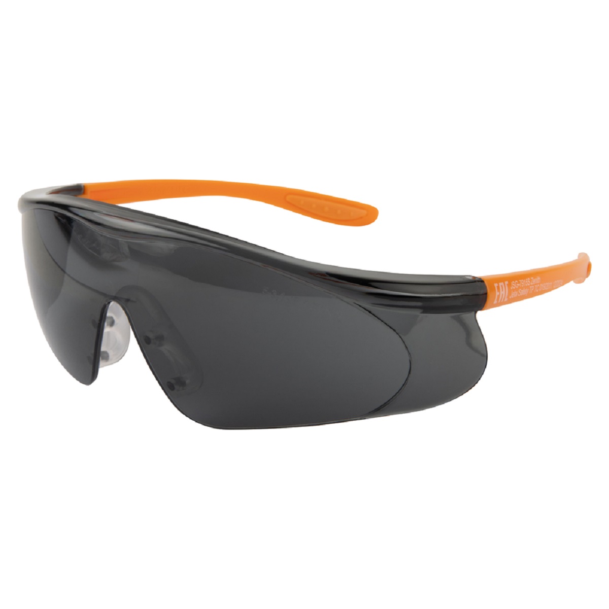 Очки защитные открытого типа с боковой защитой затемнённые линзы Jeta Safety JSG-7915S