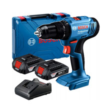Аккумуляторная ударная дрель-шуруповерт BOSCH GSB183-Li /06019K9100/ (BL-Motor,18B,2*2.0Ач/Li-Ion,56/28Нм,кейс)