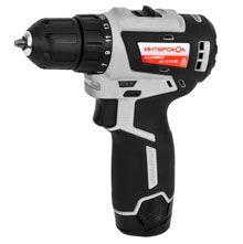 Аккумуляторная дрель-шуруповерт ИНТЕРСКОЛ ДА-10/12В 38 МиниМАКС (BL-Motor,12В,10мм,2*3.0Ач,38Нм,0-420/1550об/мин,кейс)