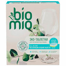 Таблетки для посудомоечной машины 100 шт. BIOMIO "Эвкалипт", 510.73090.0101