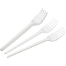 ВИЛКА ПЛАСТИКОВАЯ ПС  17 СМ, 100 ШТ.