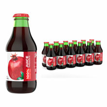 Сок BARINOFF Гранатовый, с сахаром, 0,25 л, стеклянная бутылка