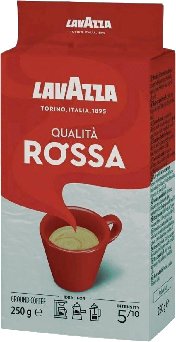Кофе молотый Lavazza Qualita. Rossa, 250гр