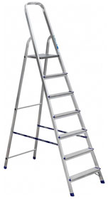 Стремянка 7-ми ступенчатая (алюм.)