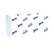 Полотенца бумажные листовые/Zсложения/2 сл/24*21,5 см/190л/Premium/Pro/C-443, С-443/215/