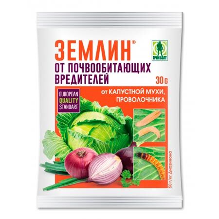 Инсектицид от почвообитающих вредителей ЗЕМЛИН (упак 30г)
