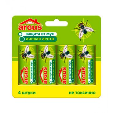 Лента липкая от мух ARGUS упак 4шт  БЛИСТЕР