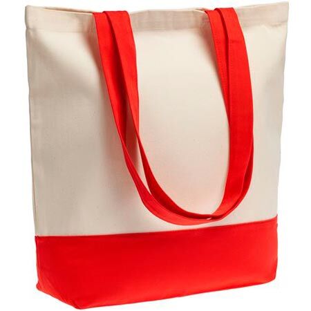 Сумка холщовая Shopaholic, красная