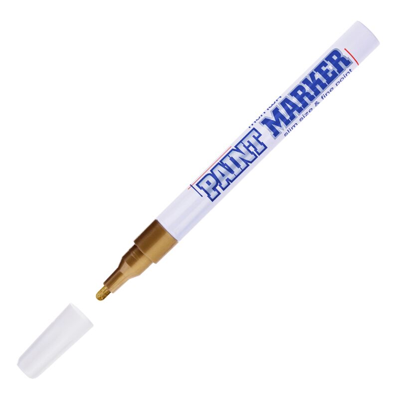 Маркер-краска MunHwa Slim золото, 2мм, нитро-основа