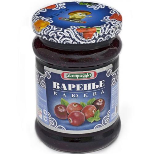 Варенье десертное Экопродукт клюква, 325 г