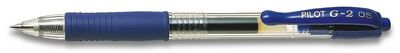 *Ручка гелевая автомат. Pilot BL-G2-5 0,3мм. с рез.упором синяя