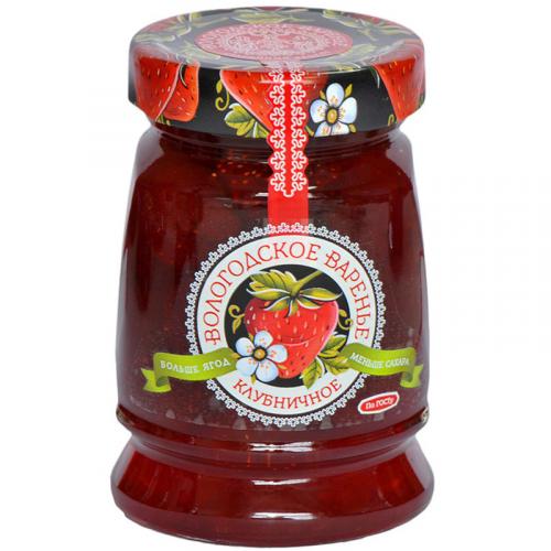 Варенье клубничное Вологодское варенье, 370 г