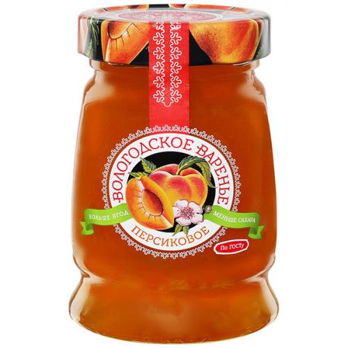 Варенье персиковое Вологодское варенье, 370 г