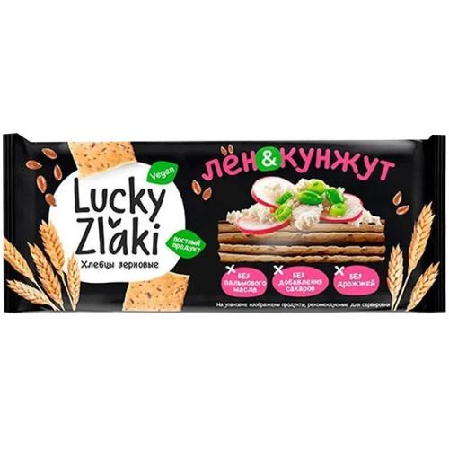 Хлебцы зерновые Lucky Zlaki Лен-кунжут, 105 г