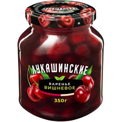Варенье Лукашинские вишневое без косточки, 350 г