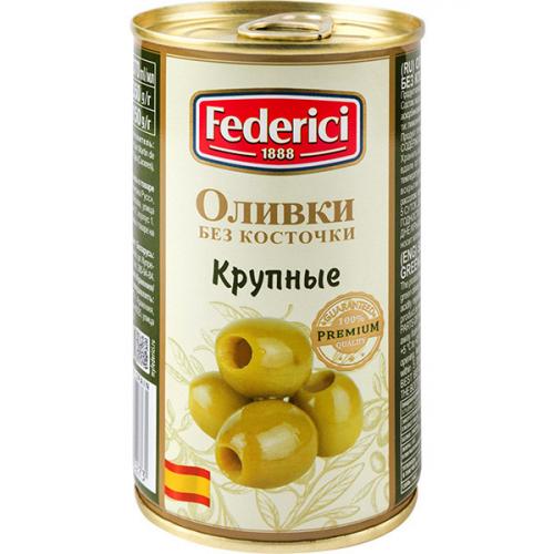 Оливки Federici крупные без косточки, 350 г