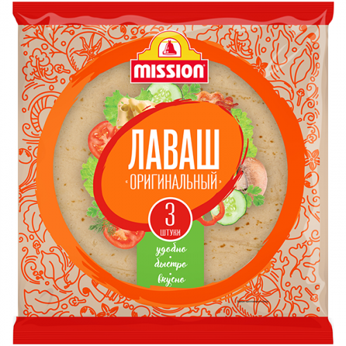 Лаваш Mission Оригинальный, 30см, 3 шт, 270 г