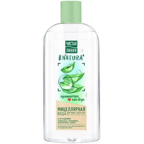 Вода мицеллярная Чистая линия Natura для всех типов кожи, 400 мл