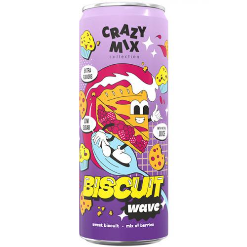 Напиток сильногазированный Crazy Mix Biscuit Wave, 0.33 л