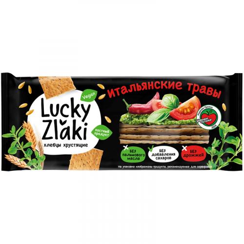 Хлебцы хрустящие Lucky Zlaki Итальянские травы, 105 г