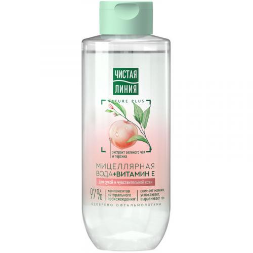 Вода мицеллярная Чистая линия для сухой и чувствительной кожи, 400 мл